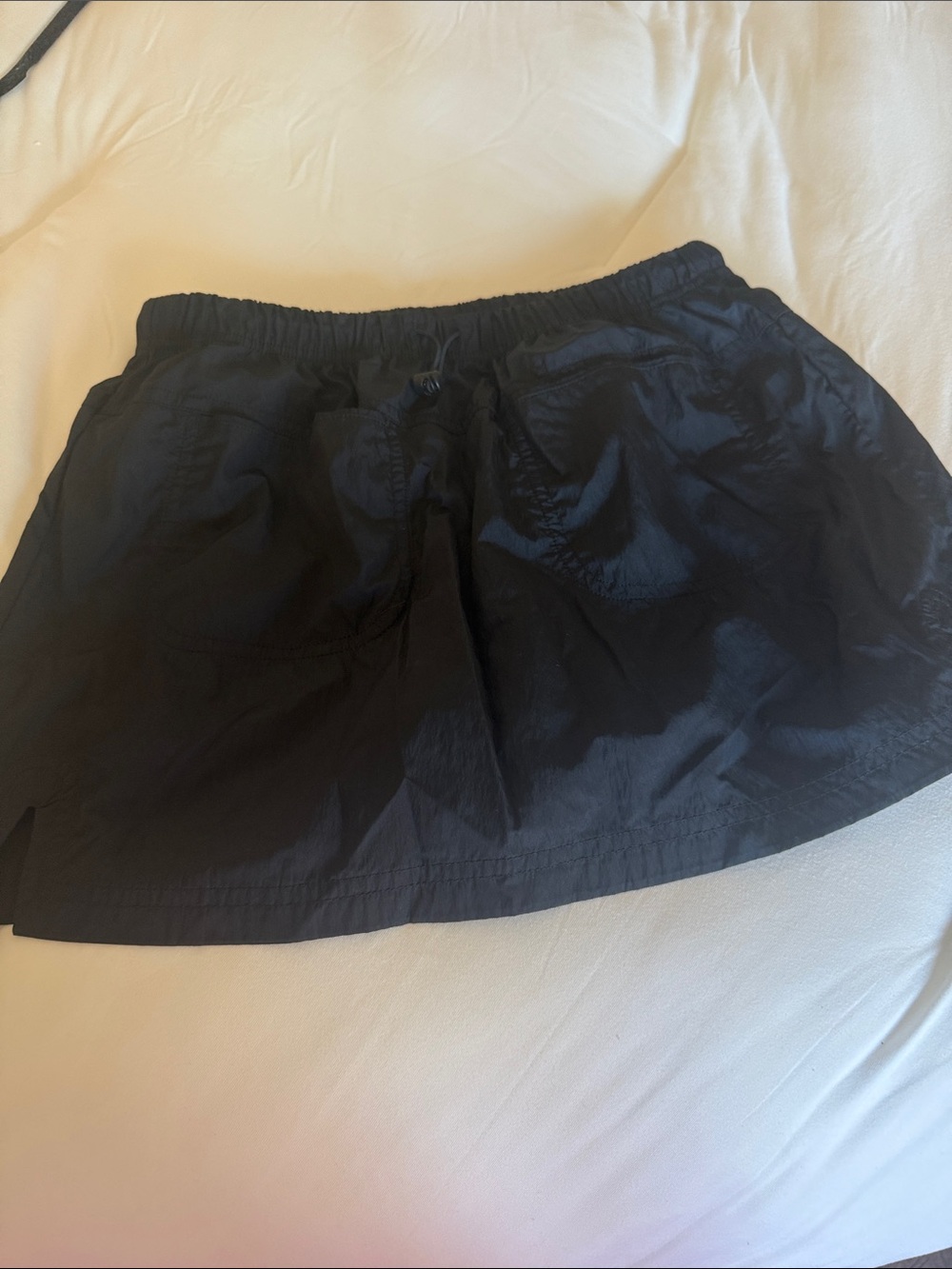 aerie Black Athletic Skort with Elastic Waistband
